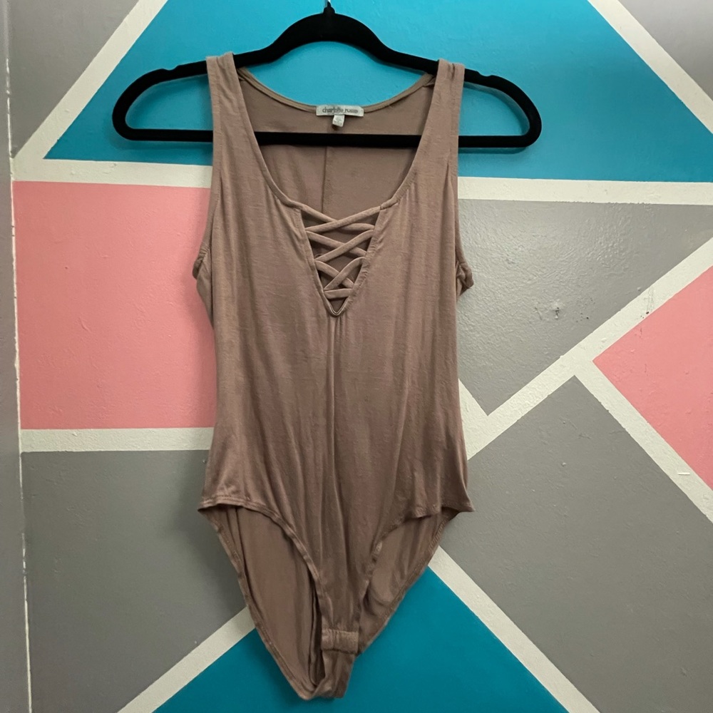 Light brown bodysuit / Size -Xs